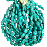 Turquoise Large Polished Oval Beads 20mm