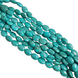 Turquoise Large Polished Oval Beads 20mm