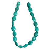 Turquoise Large Polished Oval Beads 20mm