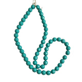 Vintage Faceted Turquoise Blue Glass Bohemian Beads 12mm