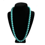 Vintage Faceted Turquoise Blue Glass Bohemian Beads 12mm
