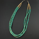 Vintage Turquoise & Shell Heishi Necklace