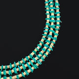 Natural turquoise heishi necklace Native American