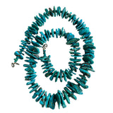 Vintage Turquoise Nugget & Sterling Necklace