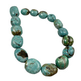 Genuine Turquoise Large Polished Oval Beads