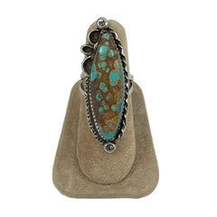 Turquoise Sterling Silver Native American Ring 6 ½