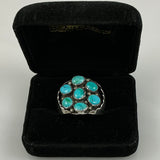 Men's Turquoise & Sterling Silver Navajo Ring 