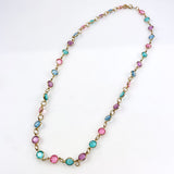 Pastel Crystal Necklace by Two Sisters
