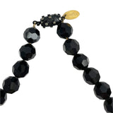 Vendome Black Faceted Crystal Necklace Vintage