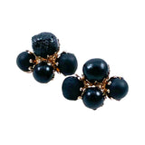 vintage black vogue earrings 