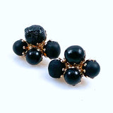 vintage black vogue earrings 