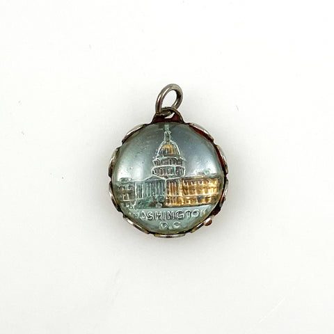 Washington DC Bubble Charm Silver