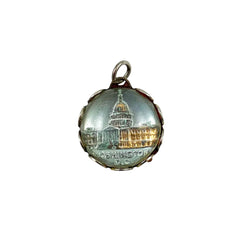 Washington DC Bubble Charm Silver