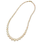 Graduated Coral 14Kt Gold Clasp Light Pink