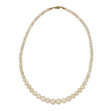 Graduated Coral 14Kt Gold Clasp Light Pink