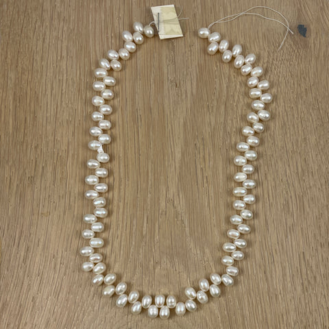Freshwater Pearls White Top Drilled 8mm