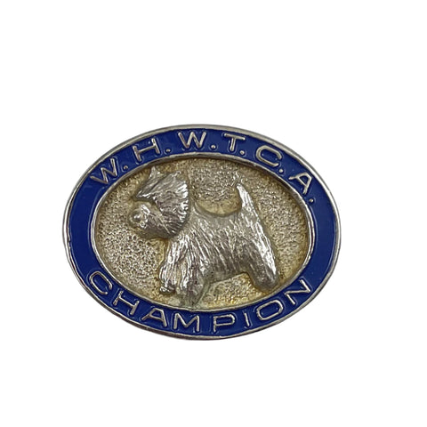 WHWTCA Westie Dog Champion Enamel Pin