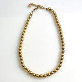 Winard Gold Filled Bead Necklace Yellow Gold