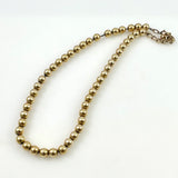 Winard Gold Filled Bead Necklace Yellow Gold