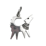 Navajo Sterling Silver Coyote Pendant