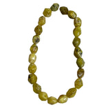 Natural Yellow Green Opal Faceted Oval 18mm Bead Strands