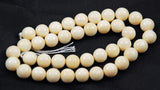 Elephant Ivory Round Beads Vintage 10mm