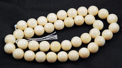 Elephant Ivory Round Beads Vintage