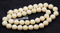 Elephant Ivory Round Beads Vintage