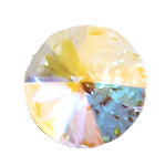 2 Swarovski Crystal AB 1122 Rivolis 16mm - Silver Foil Back Austrian