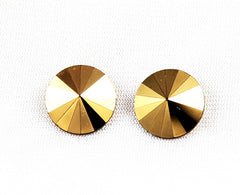 Swarovski Comet Or 1122 Rivolis - Rare Gold Coating Austrian Crystals