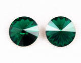 Swarovski Emerald 1122 Rivolis 18mm