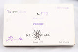 Old box of Swarovski Peridot 1122 Rivolis 18mm - Gold Foil