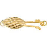 14k gold pearl clasp marquis