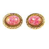 1928 Pink Clip On Earrings