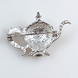 1928 Silver Teapot Pin