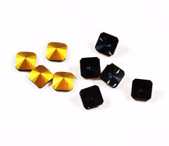 Swarovski 2650 /V Gold Seal Crystal Stones 8mm (6) gold foil