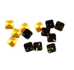 Swarovski 2650 /V Gold Tabac Crystal Stones 8mm (6) foil