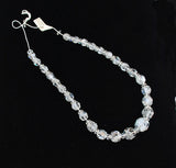 Swarovski Model 34 White Givre Graduated strands Rare Crystal Beads