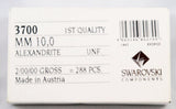 Box of Swarovski 3700 Alexandrite Margaritas 10mm