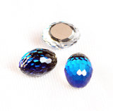 Swarovski 4873 Bermuda Blue Z Crystals (2) 18mm