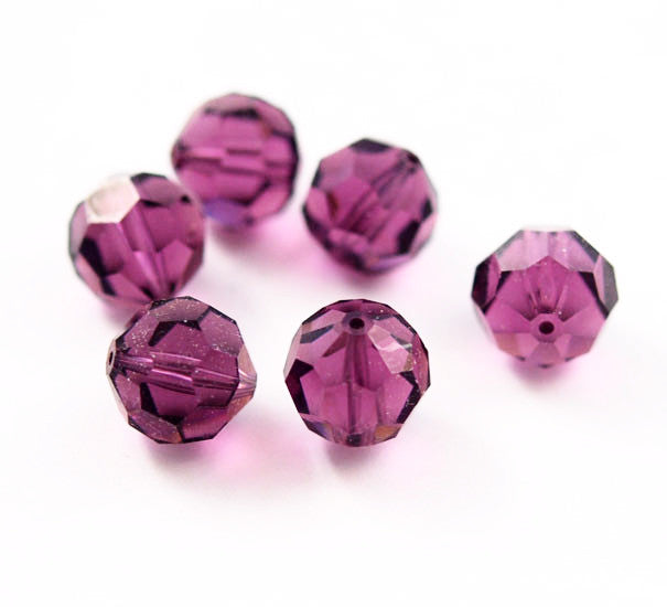 Swarovski Amethyst AB 10mm Crystal Beads 5000