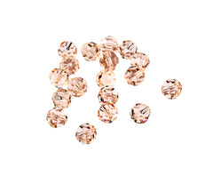 Swarovski 8mm Silk Crystal Beads 5000 - 12 Light Peach Pink