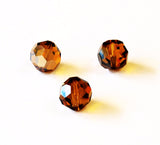 Swarovski Topaz Satin Large 14mm Crystal Beads 5000 Rare