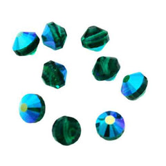 Swarovski crystals Art. 349/5101 8mm Emerald AB Beads