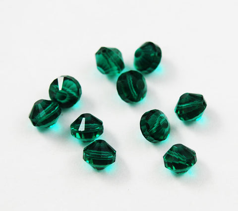 Swarovski crystals 5101 9mm Emerald Beads