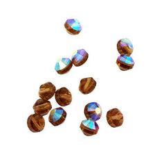 Swarovski crystals Art. 349/5101 6mm Light Smoked Topaz AB Beads