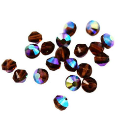 Swarovski crystals Art. 349/5101 6mm Smoked Topaz AB Beads