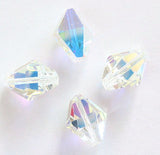 Swarovski 5121 Crystal AB Austrian Discontinued (6)  8.5 x 6.5mm
