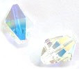 Swarovski 5121 Crystal AB Austrian Discontinued (6)  8.5 x 6.5mm