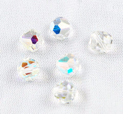 Swarovski 5300 Crystal AB Austrian Beads Discontinued 6 Vintage